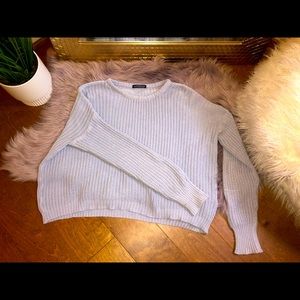 brandy melville blue cable knit sweater
